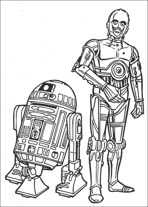 Plansa de colorat cu Star Wars 35 39